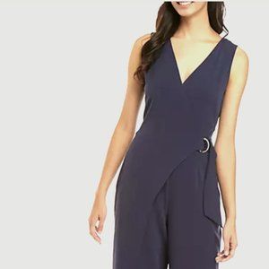 NWT Vince Camuto Sleeveless V-Neck Solid Jumpsuit